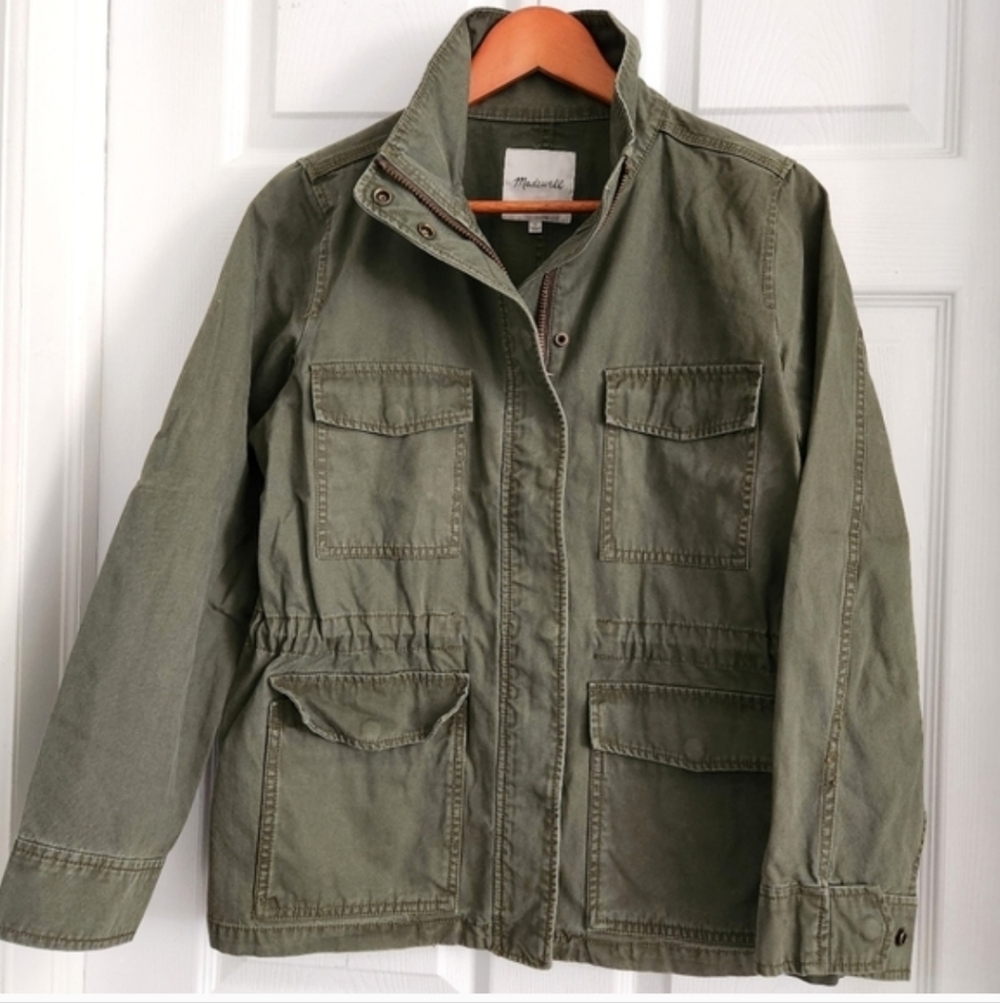 Madewell Men's Army Green Field Jacket - Picture 3 of 6